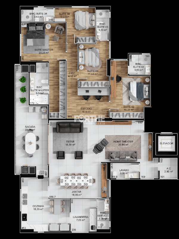 Apartamento à venda no Centro: 