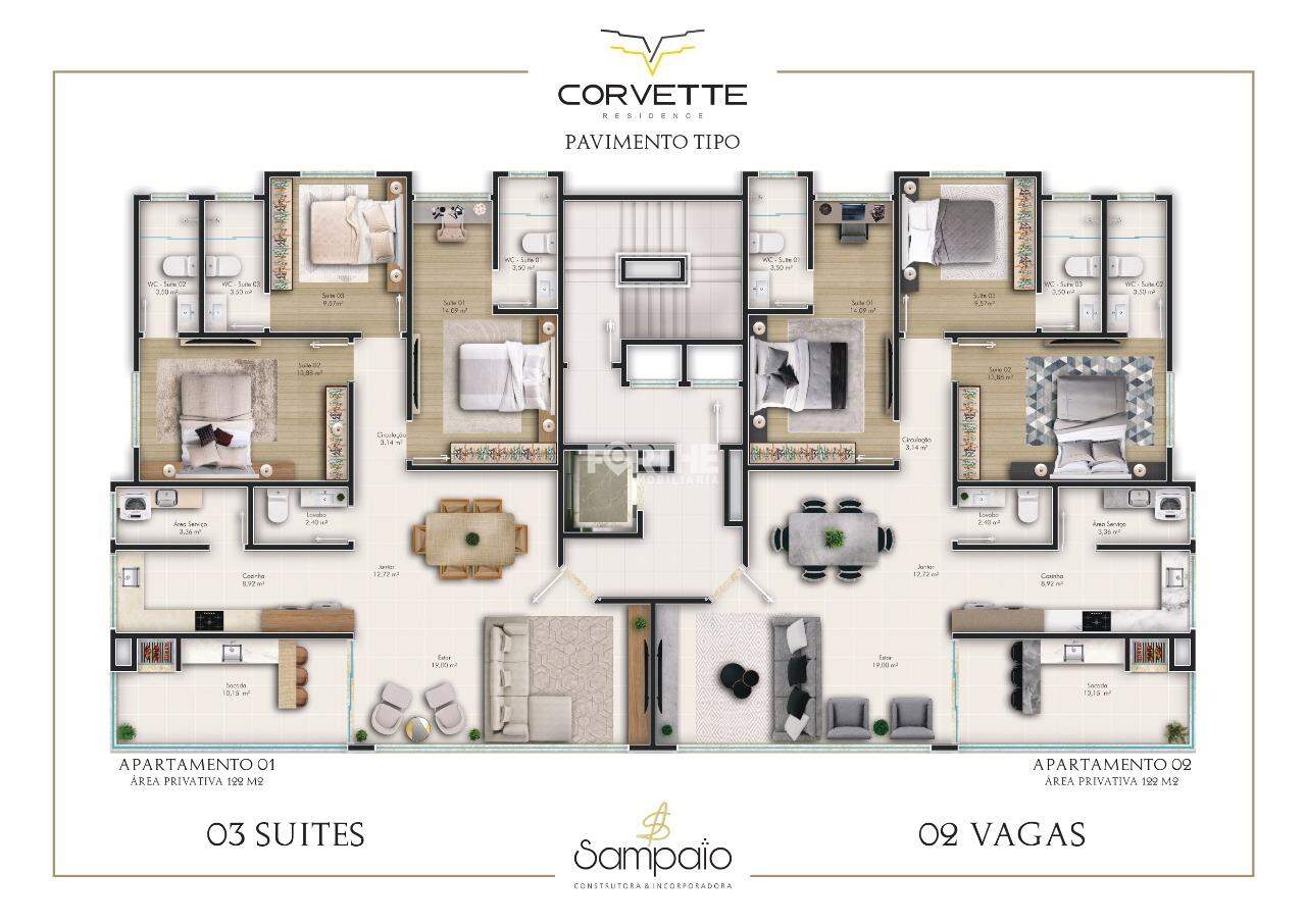 Apartamento à venda no Meia Praia: 