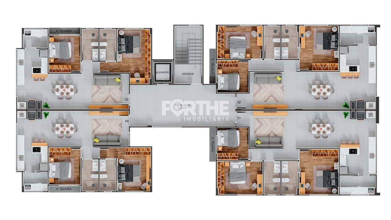 Apartamento à venda no Centro: 