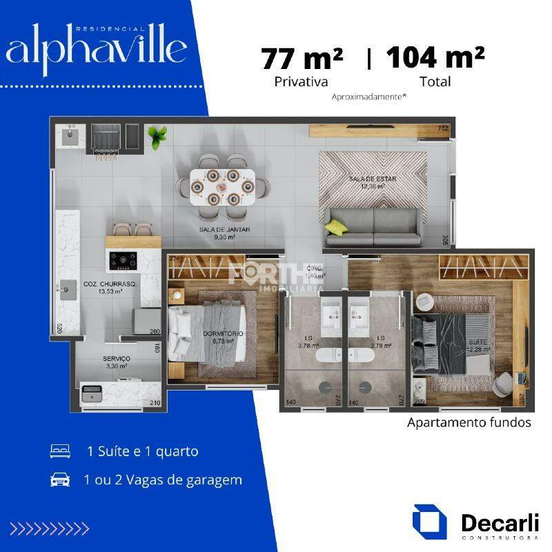 Apartamento à venda no Centro: 