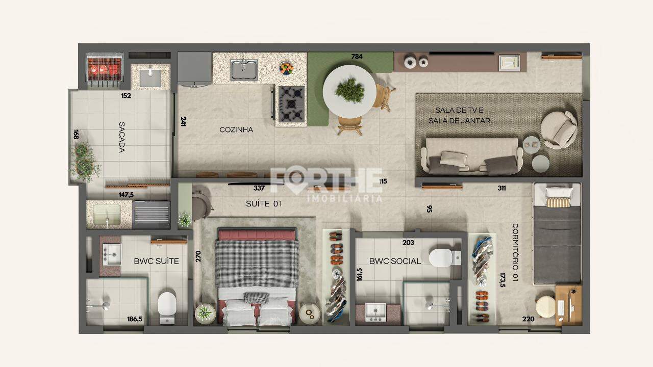 Apartamento à venda no Cancelli: 