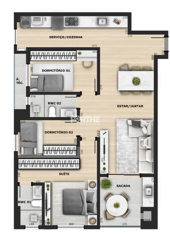 Apartamento à venda no Coqueiral: 