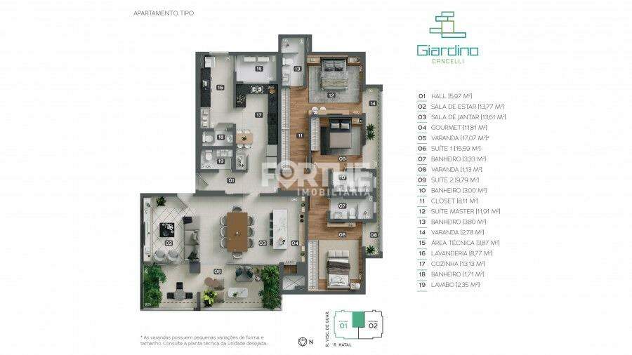 Apartamento à venda no Centro: 