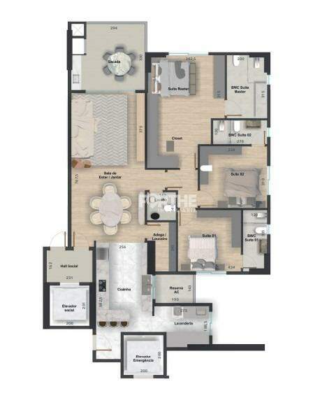 Apartamento à venda no Centro: 