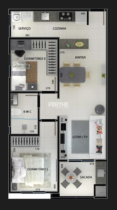 Apartamento à venda no Pioneiros Catarinenses: 
