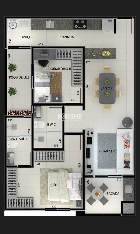 Apartamento à venda no Pioneiros Catarinenses: 