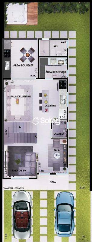 Casa em condomínio à venda no Observatório: