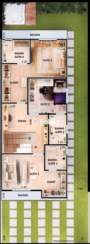 Casa em condomínio à venda no Observatório: 