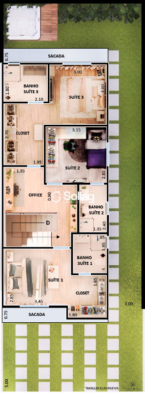 Casa em condomínio à venda no Observatório: 