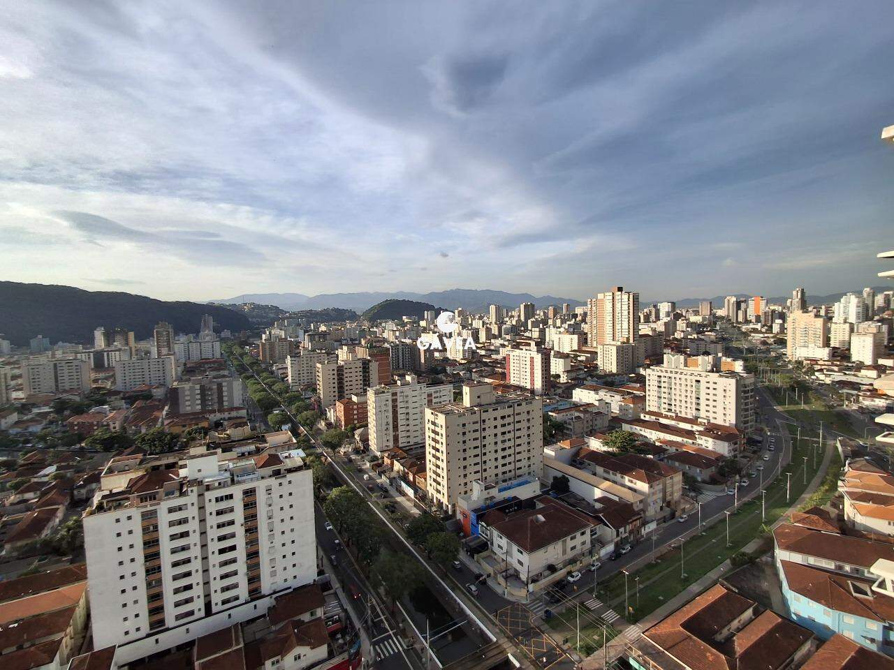Cobertura à venda no José Menino: Vista da Sala 1º andar