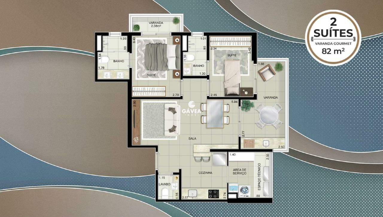 Apartamento à venda no Ponta da Praia: 