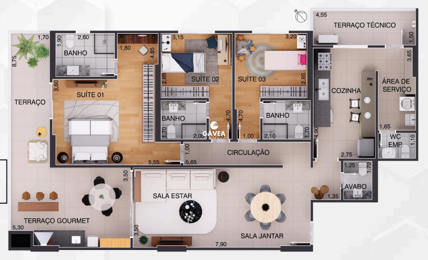 Apartamento à venda no Aparecida: 