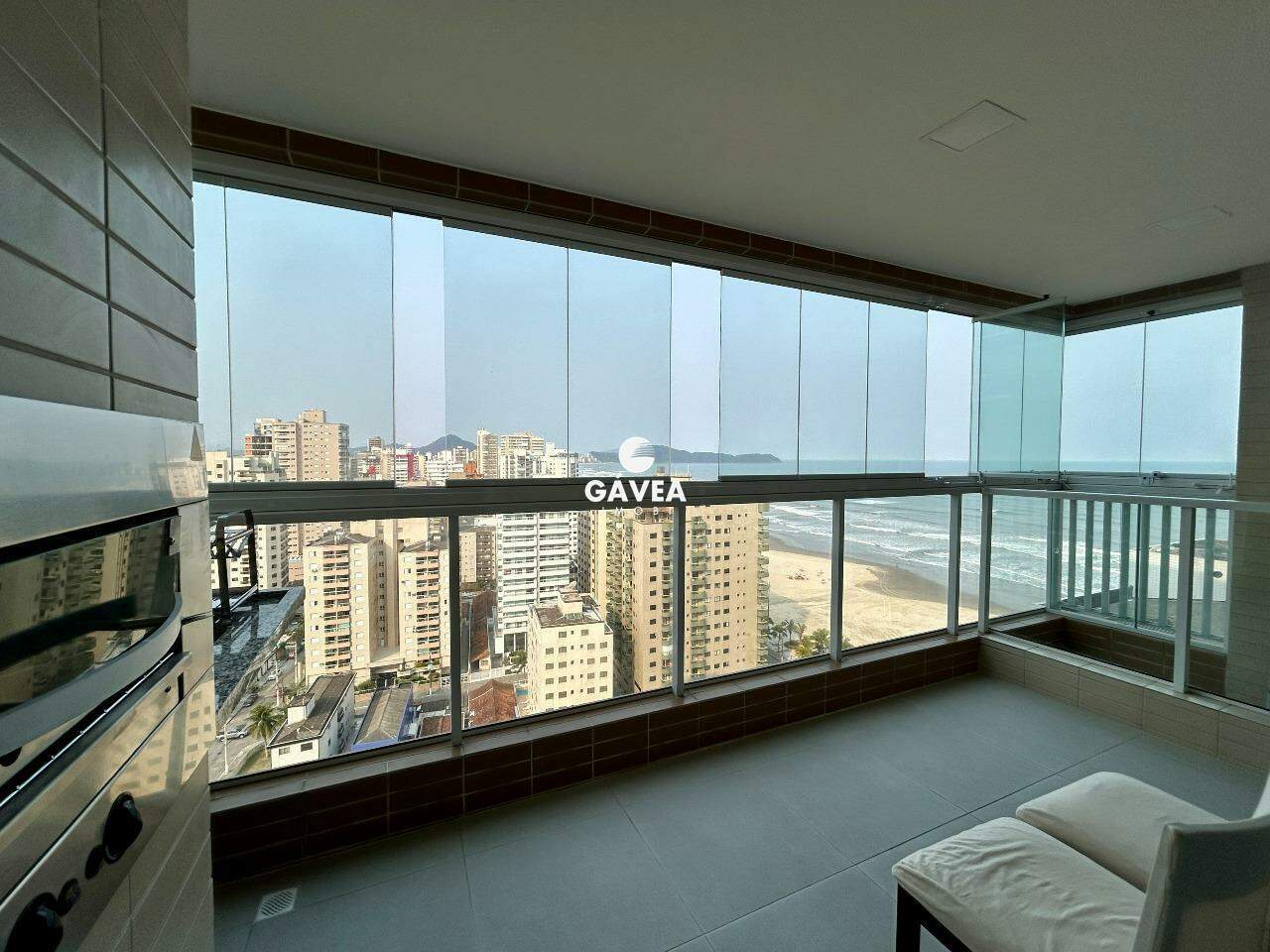 Apartamento à venda no Aviação: Varanda gourmet com vista mar