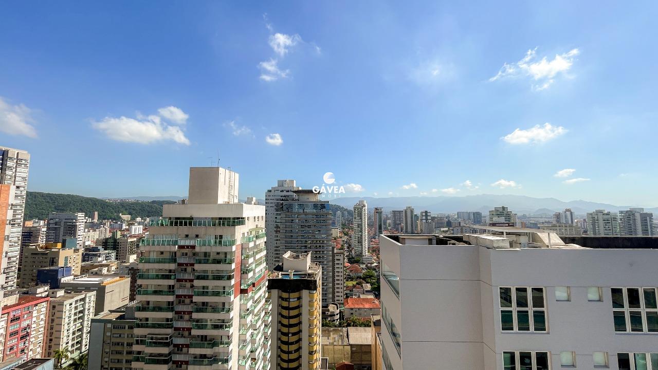 Apartamento para aluguel no Gonzaga: vista da varanda