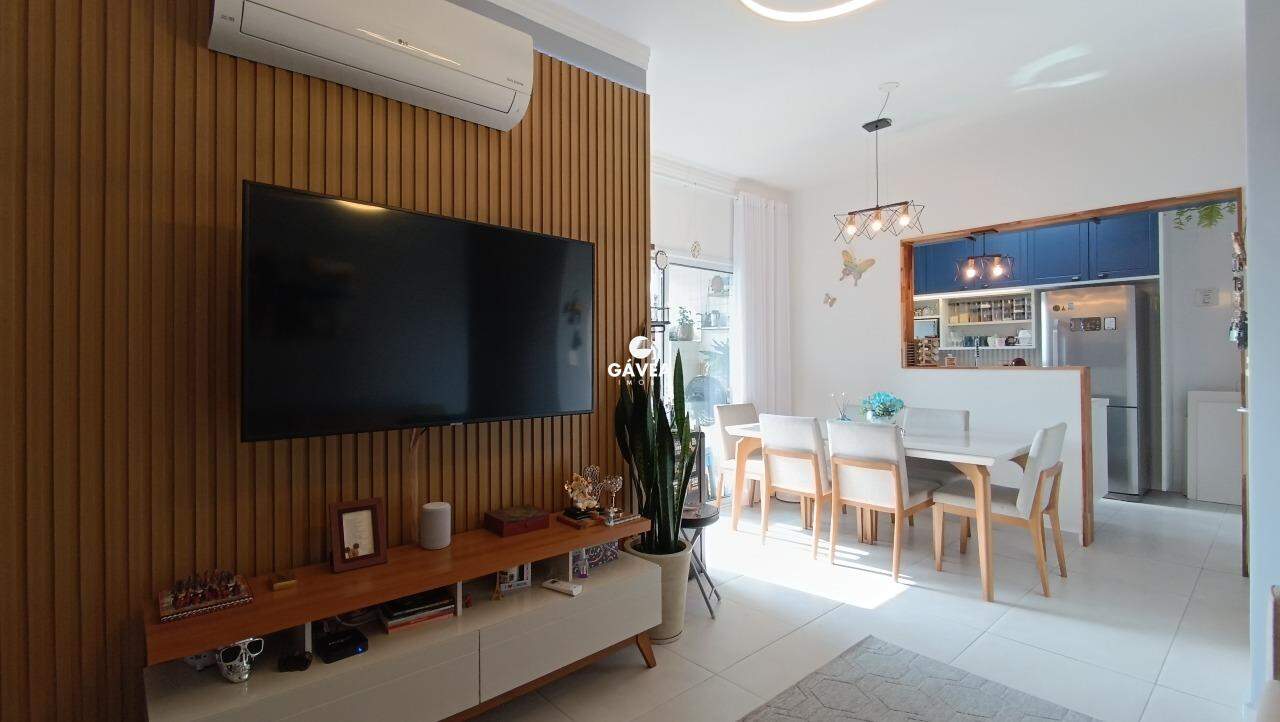 Apartamento à venda no Itararé: sala 2 ambientes com sacada gourmet