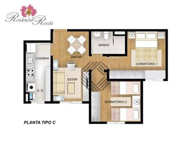 Apartamento à venda no RESIDENCIAL RESEDÁ: Foto 01