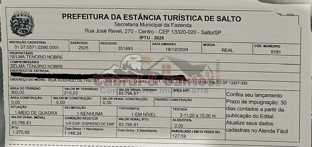 TERRENO à venda no Residencial Lagos Dicaraí: Foto 04