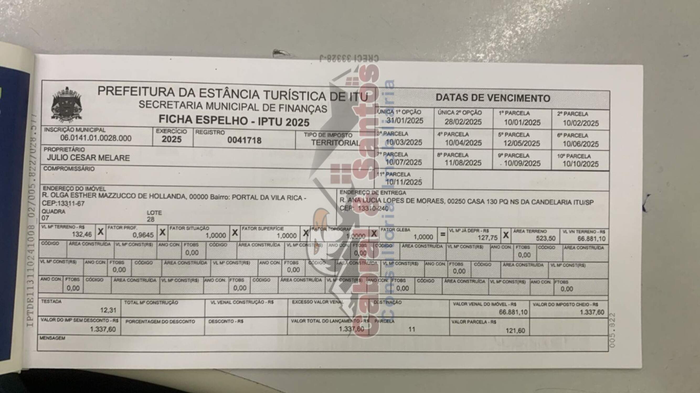 TERRENO à venda no PORTAL DA VILA RICA: Foto 04