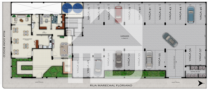 Apartamento à venda no Centro: 1º Pavimento