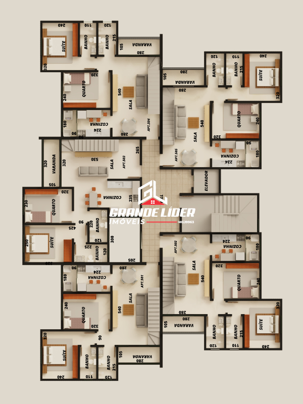 Apartamento à venda no Santa Mônica: 