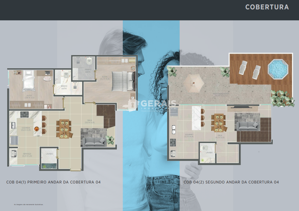 Apto Cobertura Duplex à venda no CENTRO: 03- PLANTA APARTAMENTO