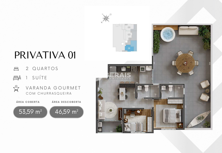 Apartamento à venda no SÃO JOSÉ: 02- PLANTA APARTAMENTO