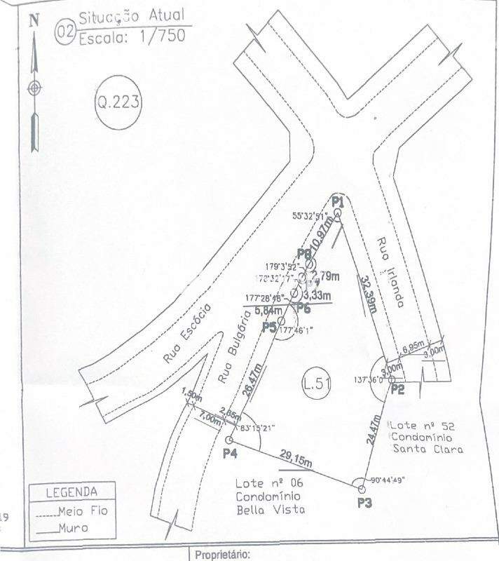 Terreno à venda Ibituruna 1.010,38m² Montes Claros MG: