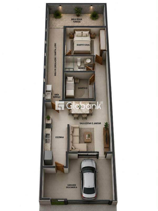 Casa 2 quartos à venda Residencial Vitoria II 50m² Montes Claros MG: 