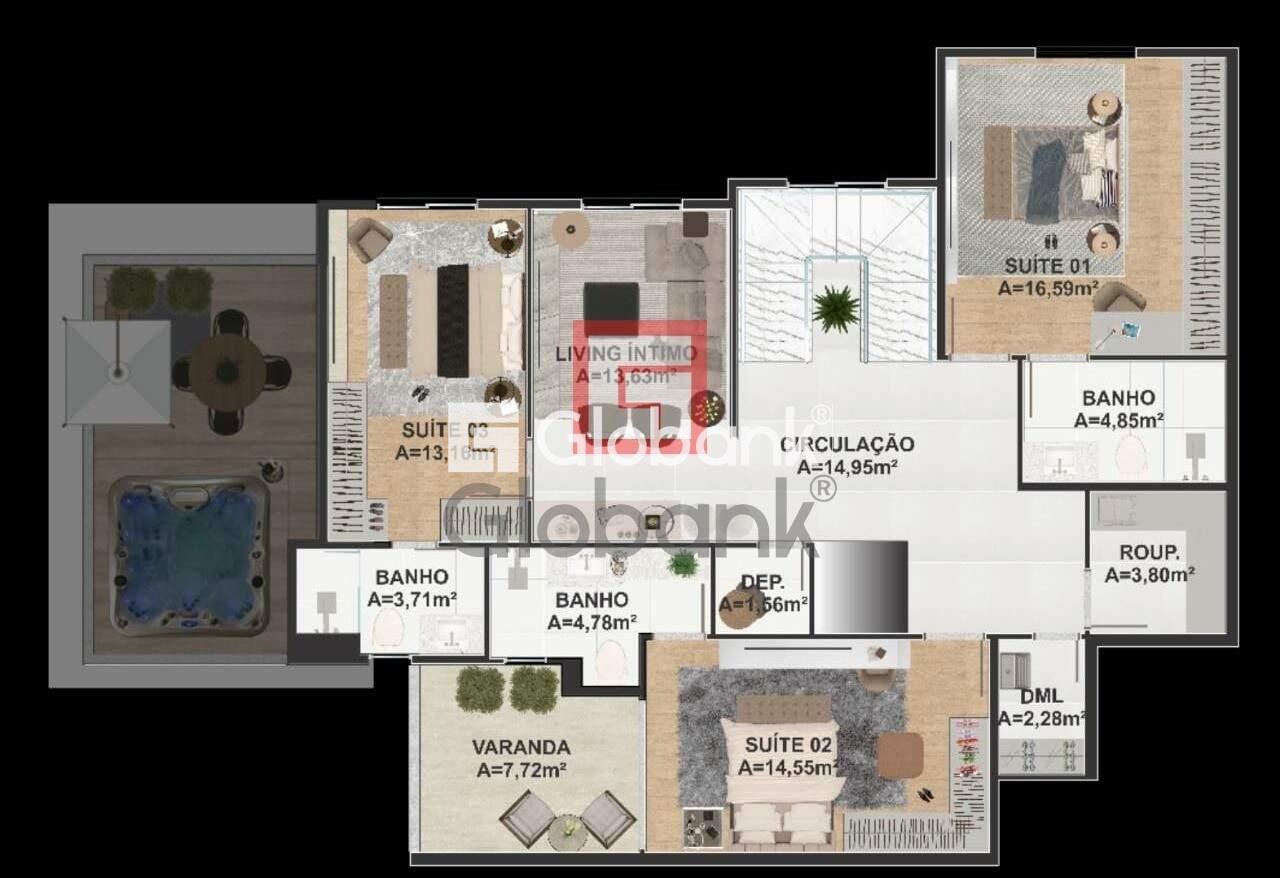 Apartamento 5 quartos à venda Todos os Santos 378,67m² Montes Claros MG: Foto 03 | Foto_migracao | 4