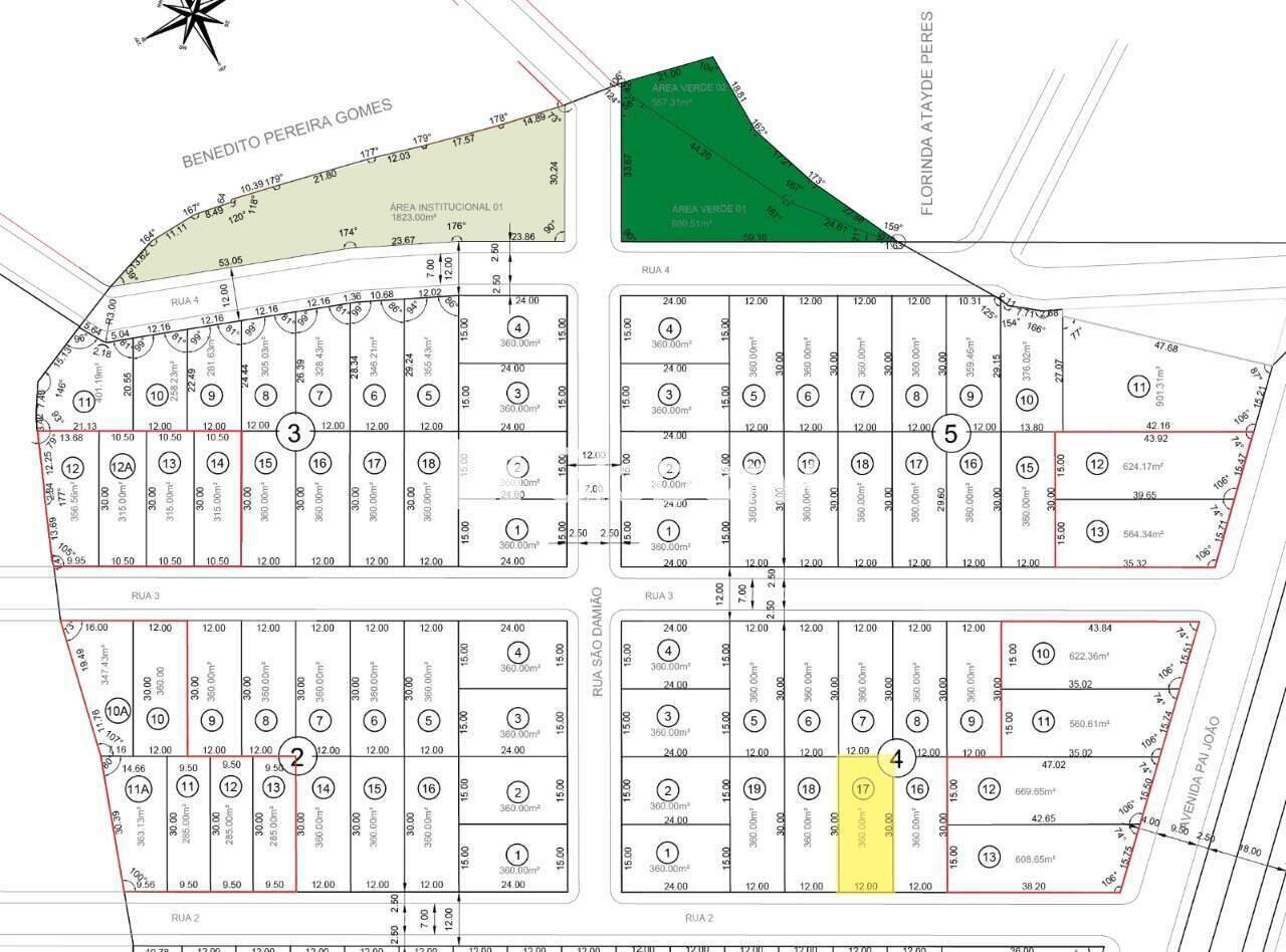 Terreno à venda Todos os Santos 401,19m² Montes Claros MG: CROCRI TERRENO