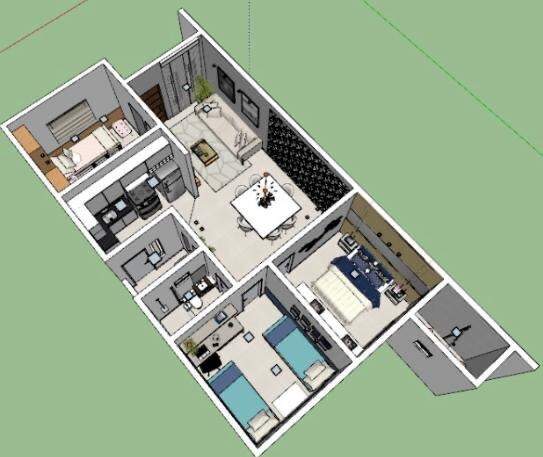 Apartamento 3 quartos à venda Loteamento Novo Jaraguá 79,17m² Montes Claros MG: Foto projeto