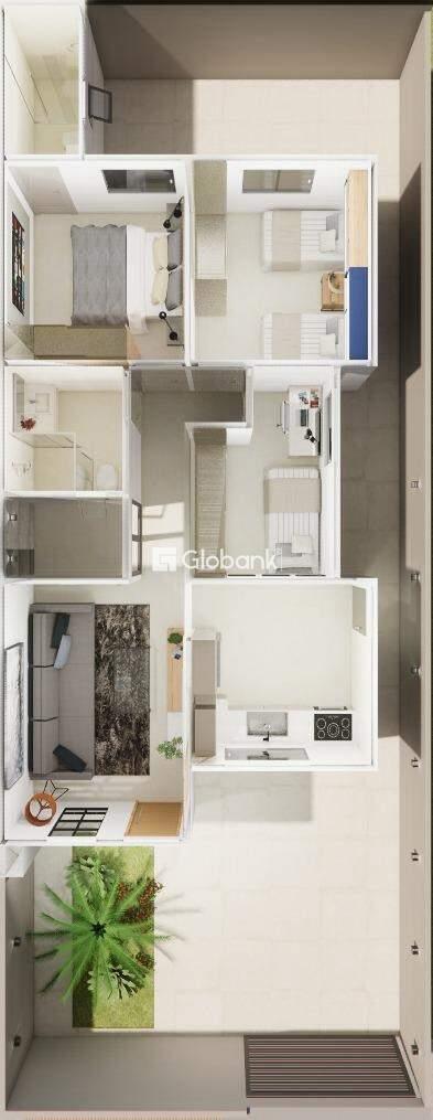 Casa 3 quartos à venda Residencial Terra Jardim 63m² Montes Claros MG: Planta