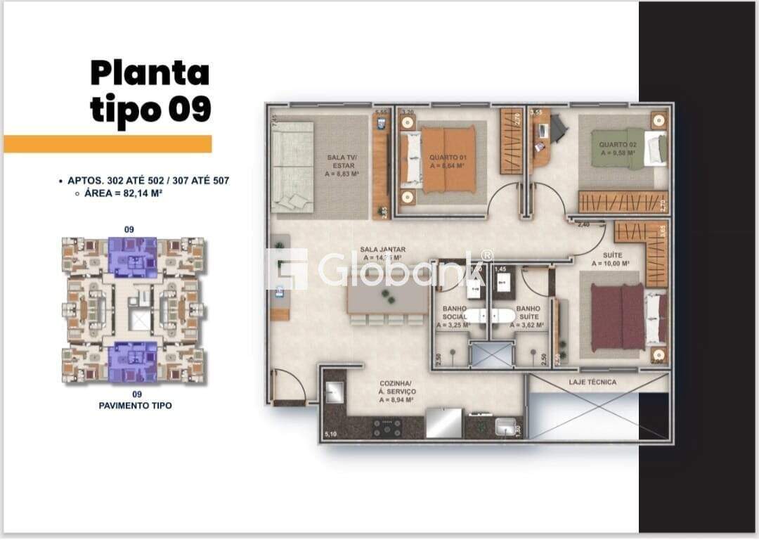 Apartamento 3 quartos à venda Centro 0m² Montes Claros MG: 6
