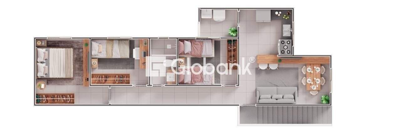 Casa 3 quartos à venda Alto da Boa Vista 62,99m² Montes Claros MG: 