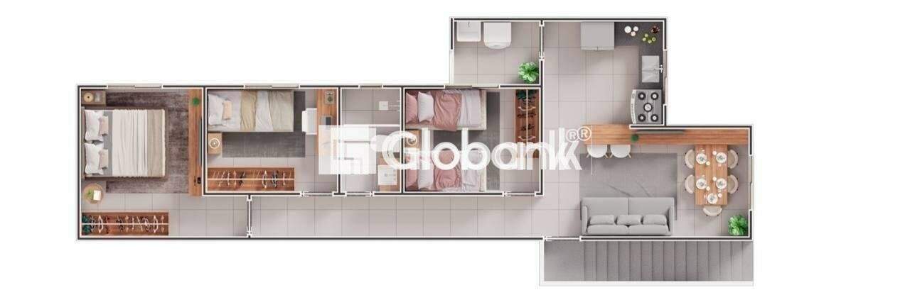 Casa 3 quartos à venda Alto da Boa Vista 62,99m² Montes Claros MG: 