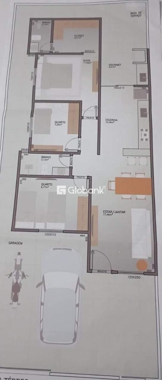 Casa 3 quartos à venda Residencial Parque Sul 89m² Montes Claros MG: 