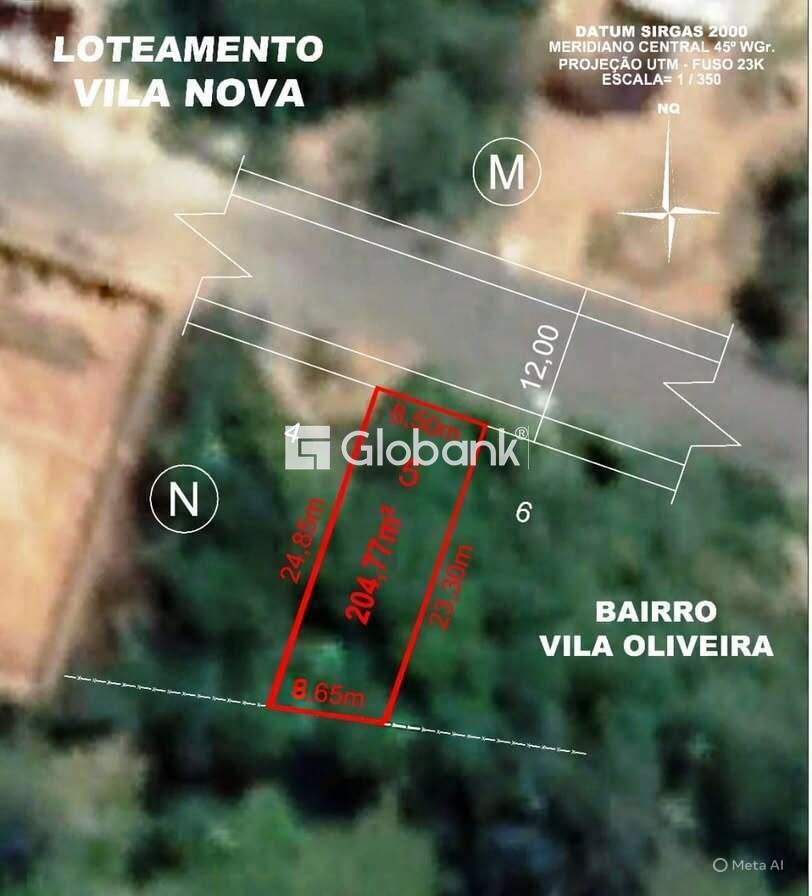 Terreno à venda Vila Nova 204,75m² Montes Claros MG: 