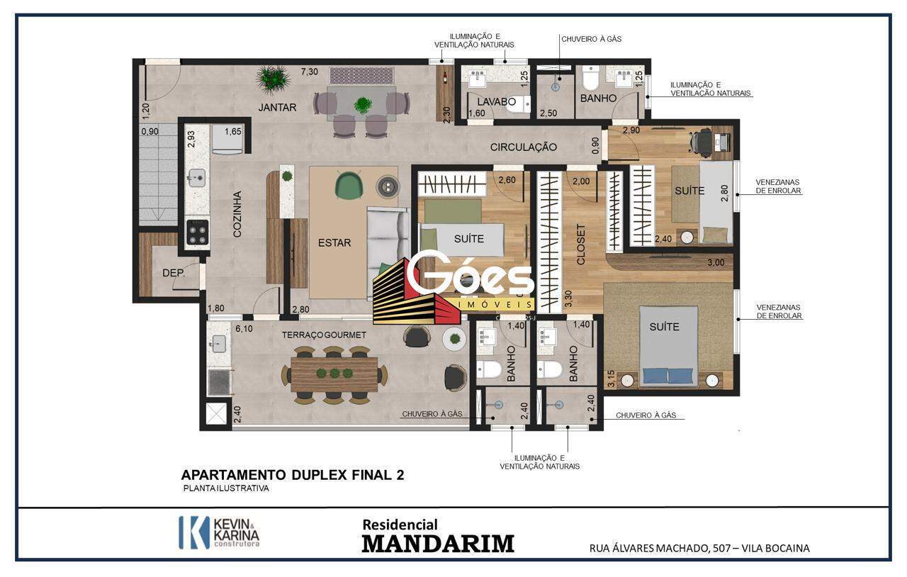 Cobertura à venda com 3 quartos, 220m² - Foto 1