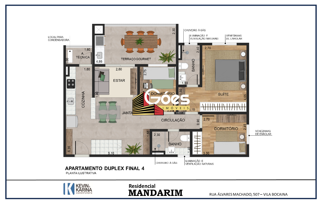 Cobertura à venda com 3 quartos, 110m² - Foto 1