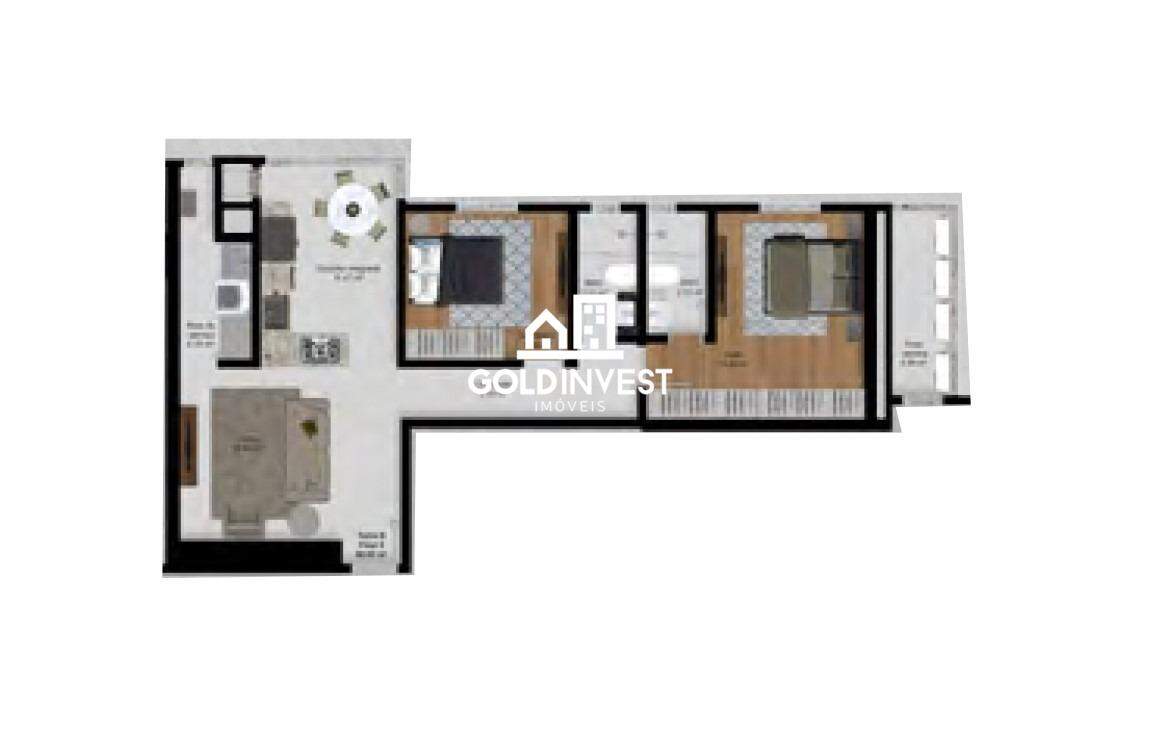 Apartamento de 2 quartos, 81m² no bairro Souza Cruz, em Brusque | Eu Corretor