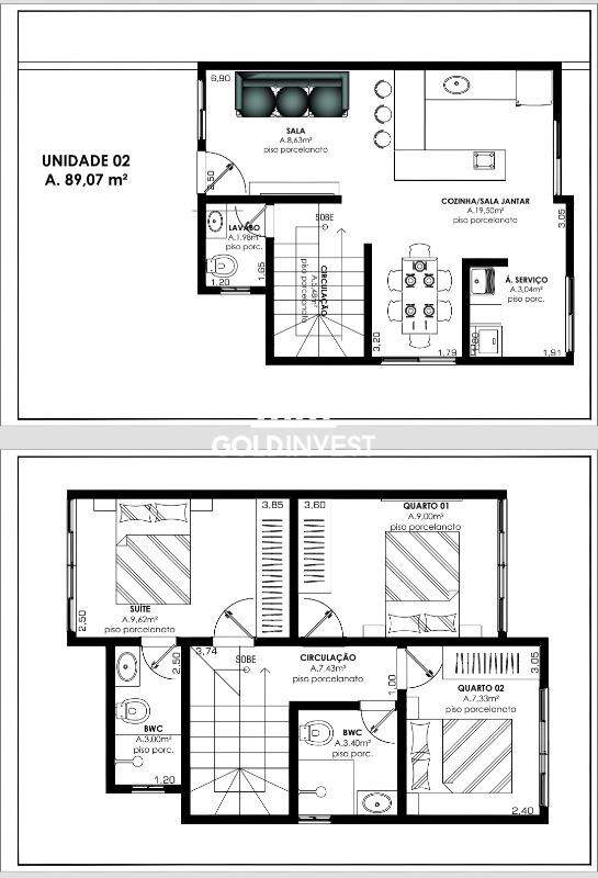 Casa de 3 quartos, 89m² no bairro CENTRO, em Guabiruba | Eu Corretor