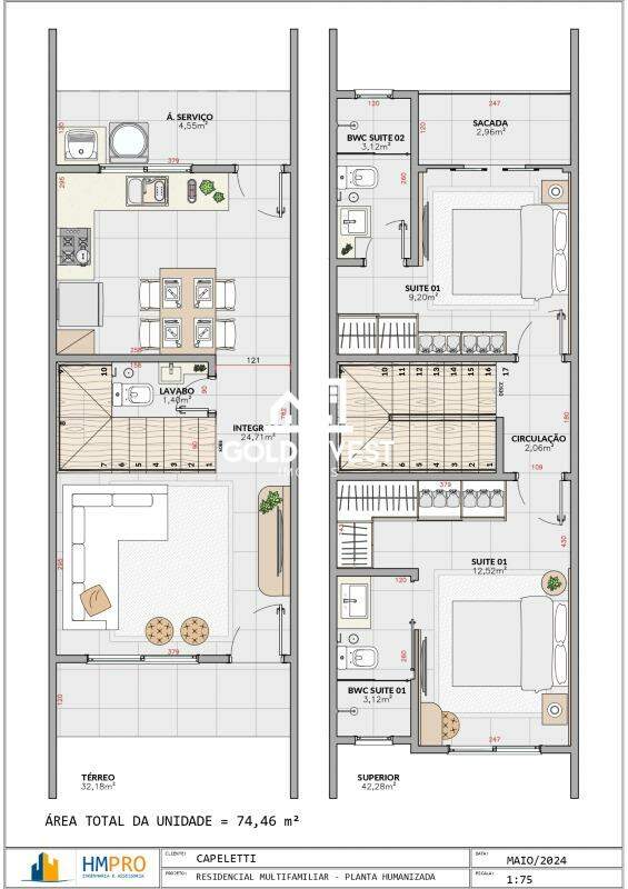 Casa de 2 quartos, 74m² no bairro Águas Claras, em Brusque | Eu Corretor