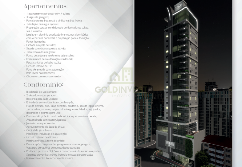 Apartamento de 4 quartos, 175m² no bairro Centro, em Balneário Camboriú | Eu Corretor