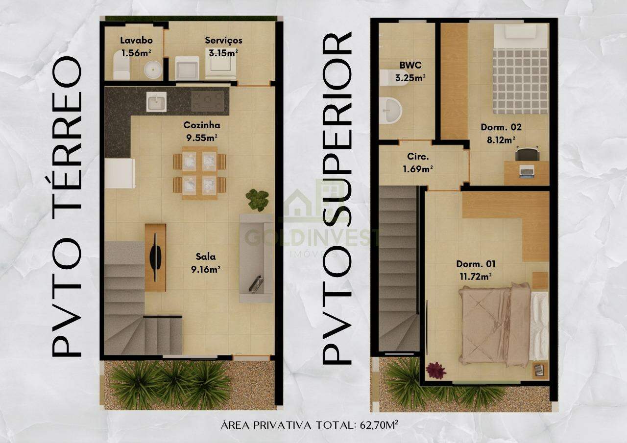 Casa de 2 quartos, 63m² no bairro Limeira, em Brusque | Eu Corretor