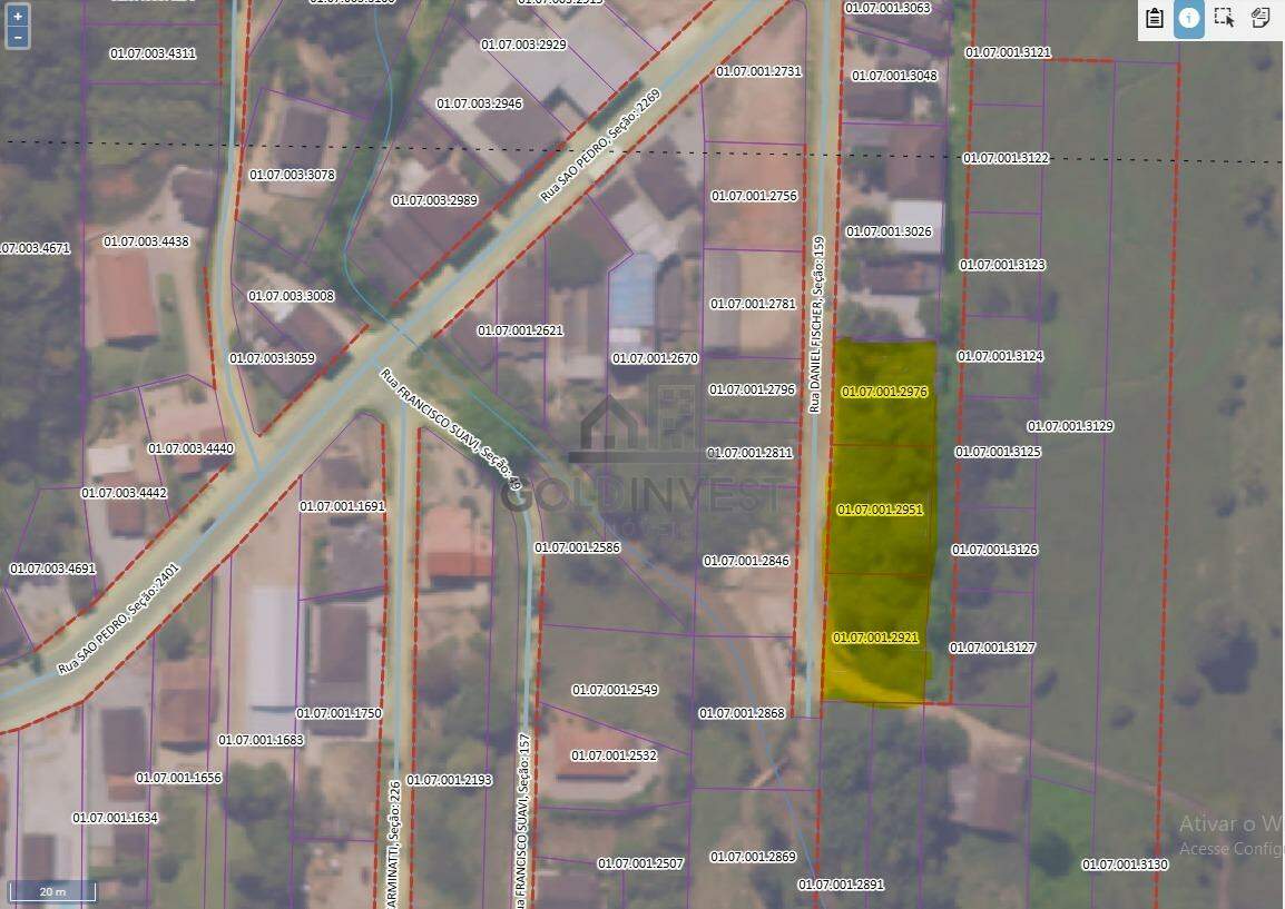 Lote/Terreno de 490m² no bairro São Pedro, em Guabiruba | Eu Corretor