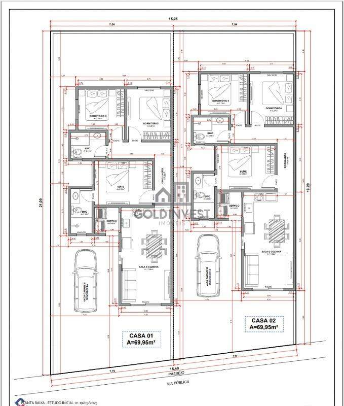 Casa de 3 quartos, 70m² no bairro Guabiruba Sul, em Guabiruba | Eu Corretor