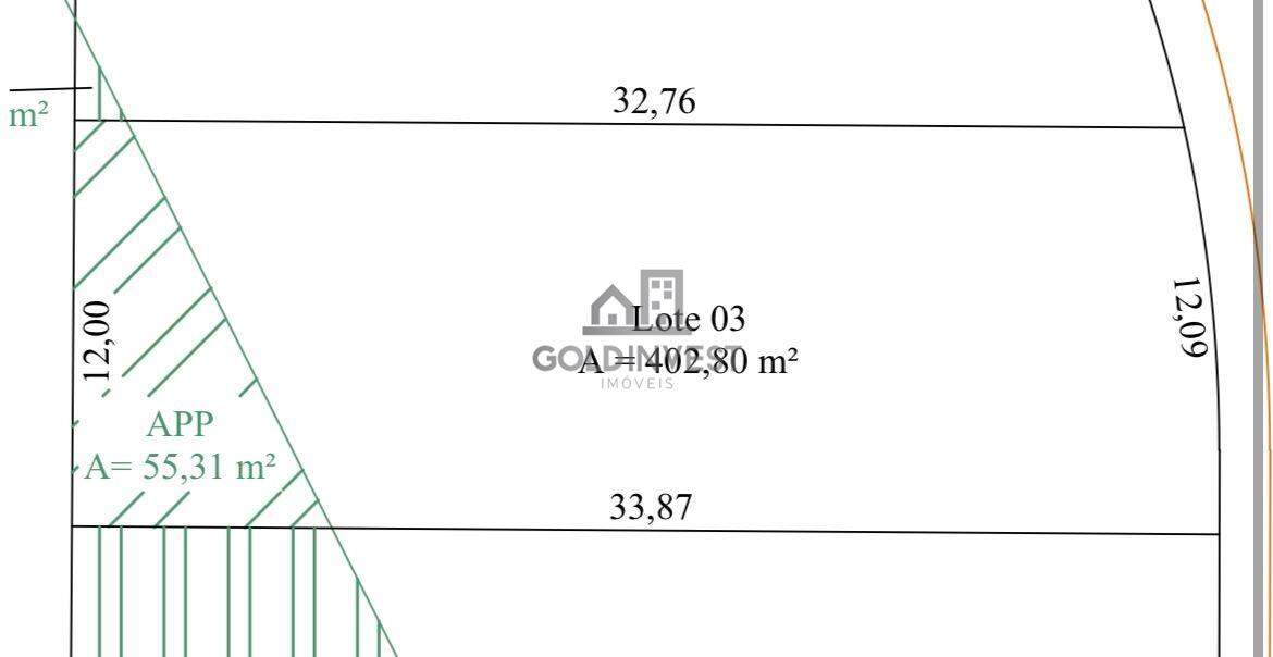 Lote/Terreno de 403m² no bairro Guabiruba Sul, em Guabiruba | Eu Corretor