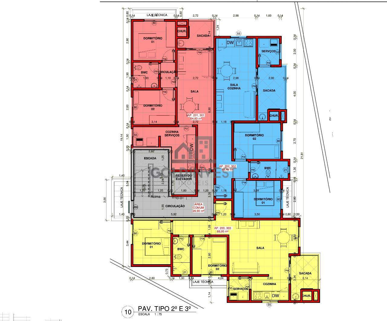 Apartamento de 2 quartos, 65m² no bairro Águas Claras, em Brusque | Eu Corretor