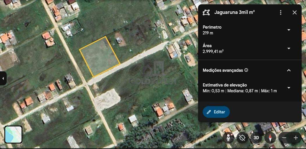 Lote/Terreno de 3000m² no bairro Balneário Esplanada, em Jaguaruna | Eu Corretor
