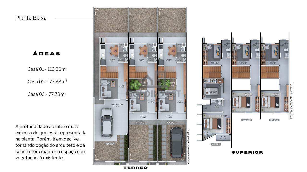 Casa de 2 quartos, 77m² no bairro Rio Branco, em Brusque | Eu Corretor